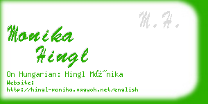 monika hingl business card